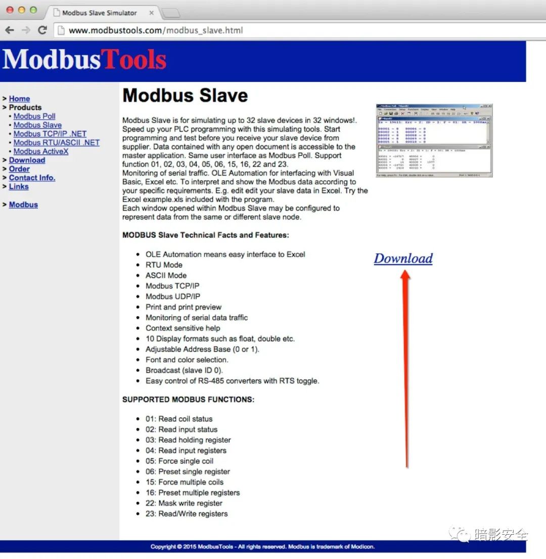 Modbus Slave 7.3.1 缓冲区溢出POC